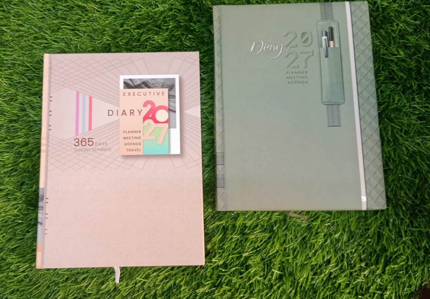 Executive Two-Tone PU Leather Diary